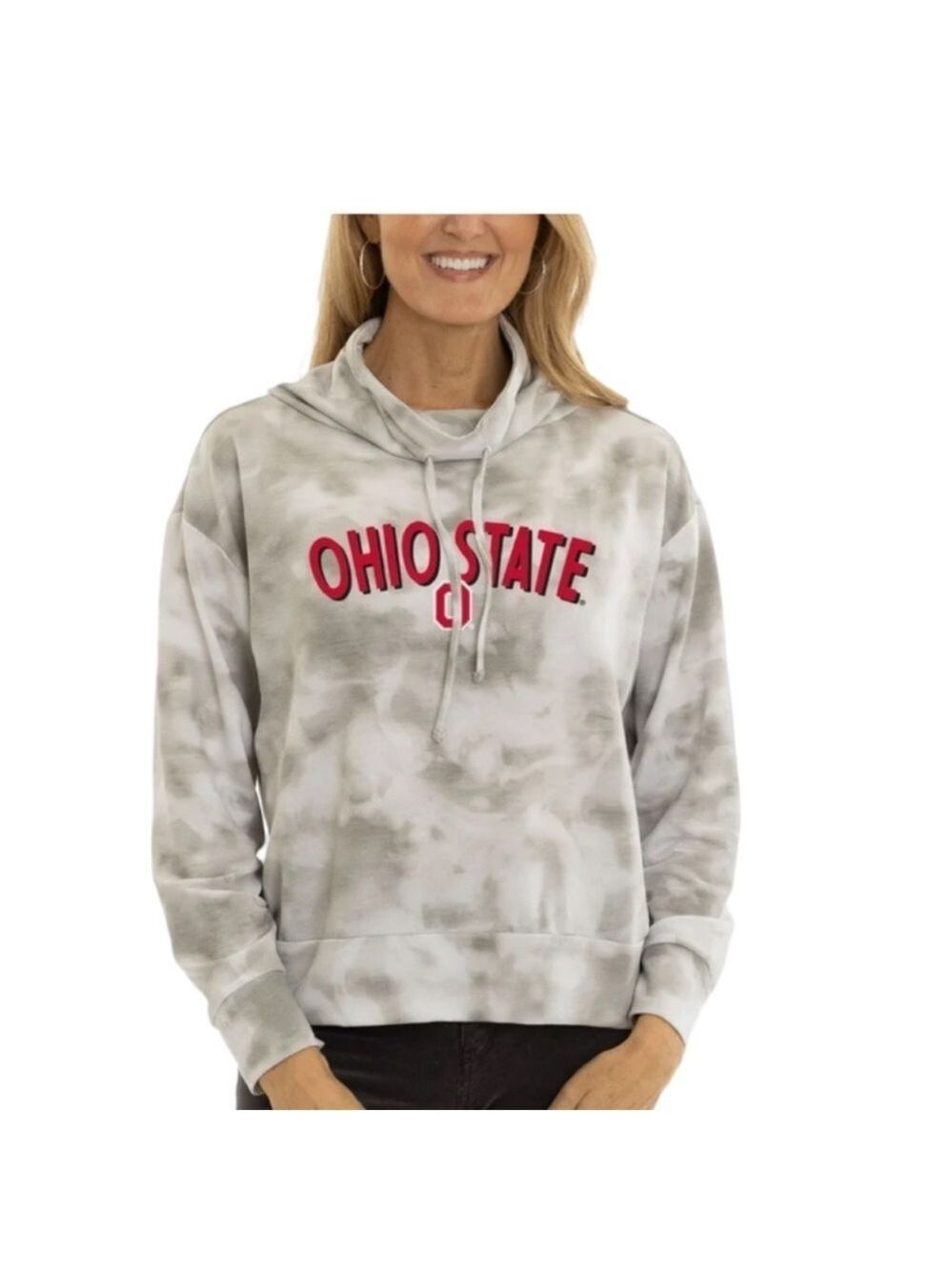 Flying Colors Ohio State Buckeyes Maddie Tie Dye Pullover Sweatshirt NWT Size XL